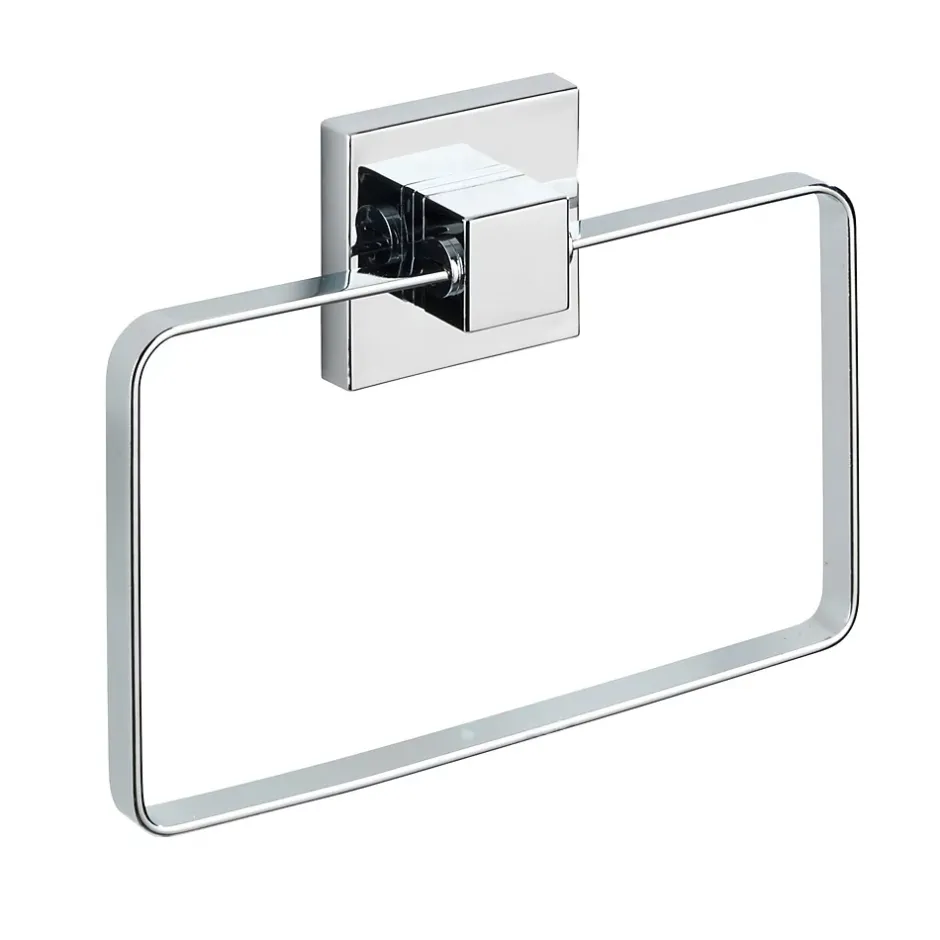 Wenko Anneau porte-serviettes en acier inox Quadro* Etagère Salle De Bains