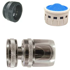 Noyon et Thiebault Aérateur sur rotule limiteur de débit 9 l/min Femelle 22 x 100 - Mâle 24 x 100