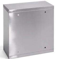 MSV Armoire à pharmacie à clé Acier Inox verre