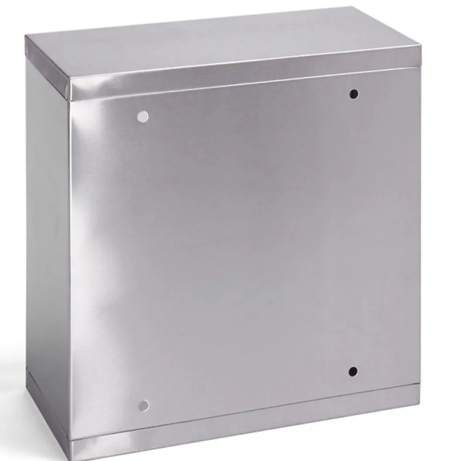 MSV Armoire à pharmacie à clé Acier Inox verre