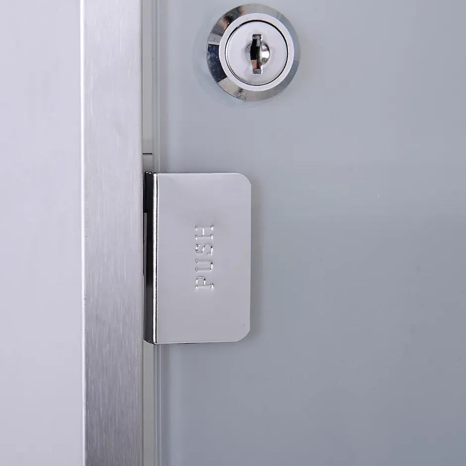 Homcom Armoire à pharmacie murale verrouillable 3 niv. acier inox* Armoire De Toilette