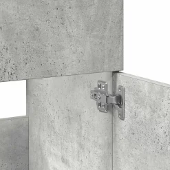 Vidaxl Armoire de bain avec miroir gris béton bois d'ingénierie* Meuble Wc