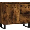 Vidaxl Armoire de bain chêne fumé 65x33x60 cm bois d'ingénierie* Meuble Wc