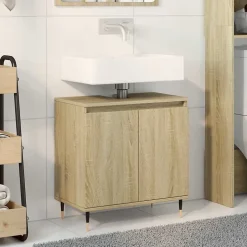 Vidaxl Armoire de bain chêne sonoma 58x33x60 cm bois d'ingénierie* Meuble Wc