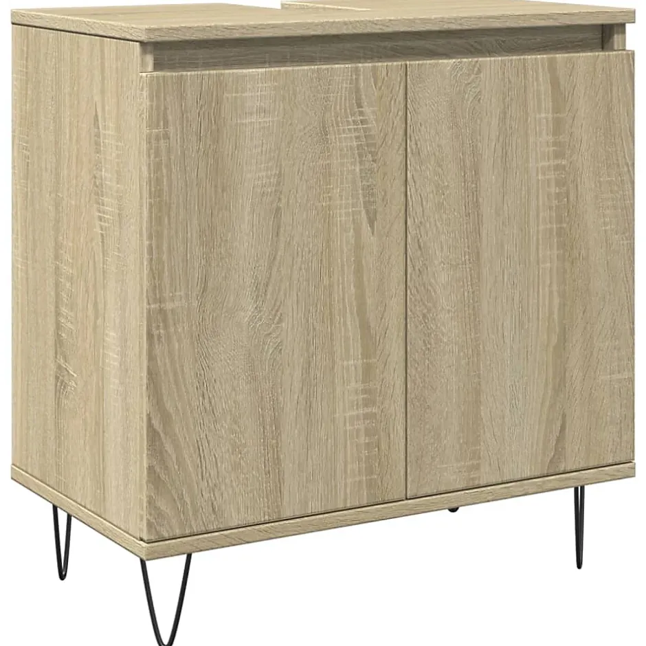 Vidaxl Armoire de bain chêne sonoma 58x33x60 cm bois d'ingénierie* Meuble Wc