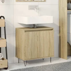 Vidaxl Armoire de bain chêne sonoma 58x33x60 cm bois d'ingénierie* Meuble Wc