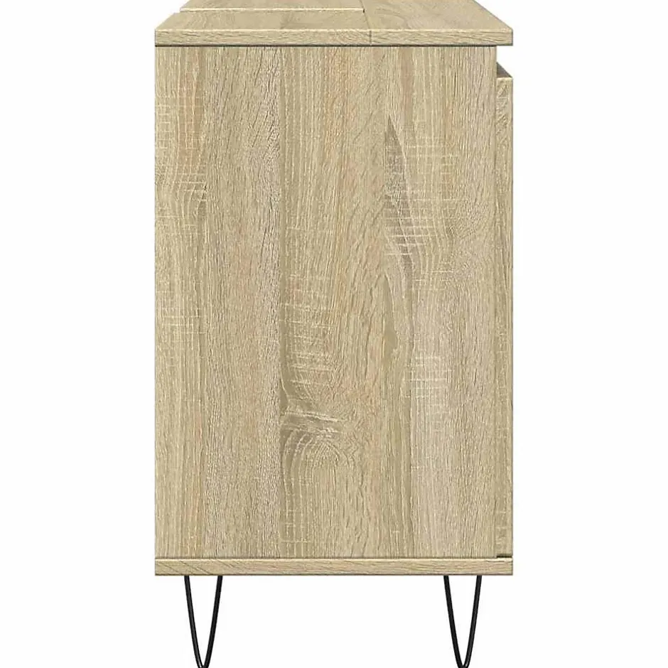 Vidaxl Armoire de bain chêne sonoma 58x33x60 cm bois d'ingénierie* Meuble Wc