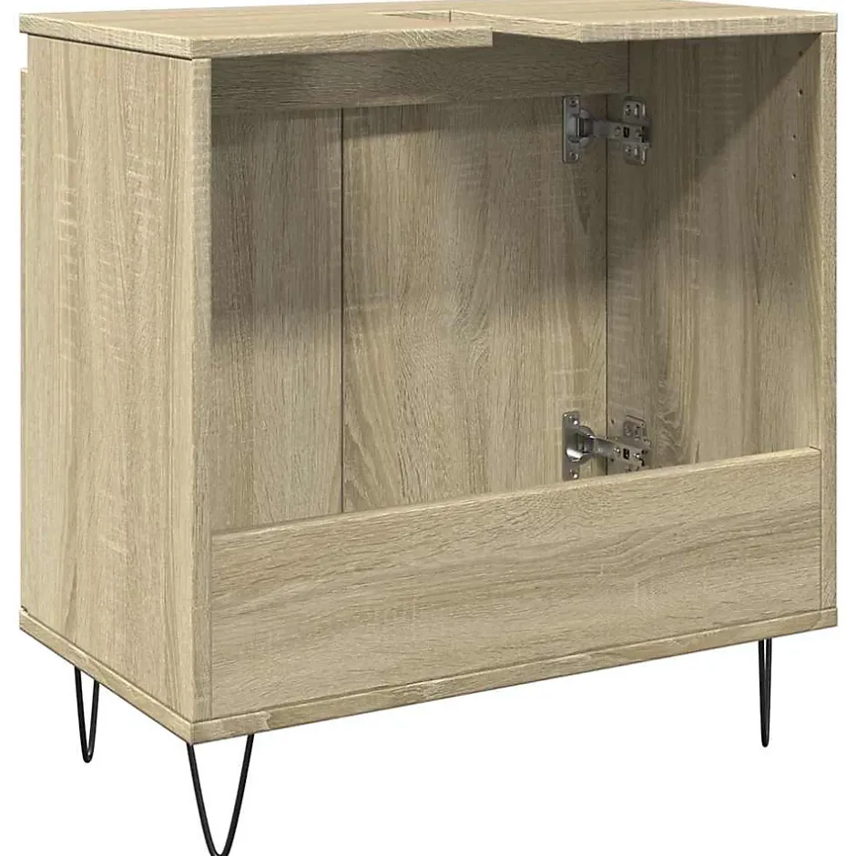 Vidaxl Armoire de bain chêne sonoma 58x33x60 cm bois d'ingénierie* Meuble Wc