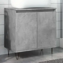 Vidaxl Armoire de bain gris béton 58x33x60 cm bois d'ingénierie