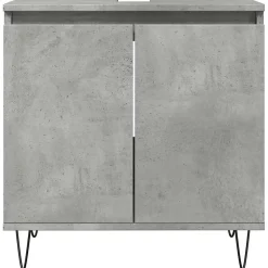 Vidaxl Armoire de bain gris béton 58x33x60 cm bois d'ingénierie