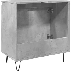 Vidaxl Armoire de bain gris béton 58x33x60 cm bois d'ingénierie