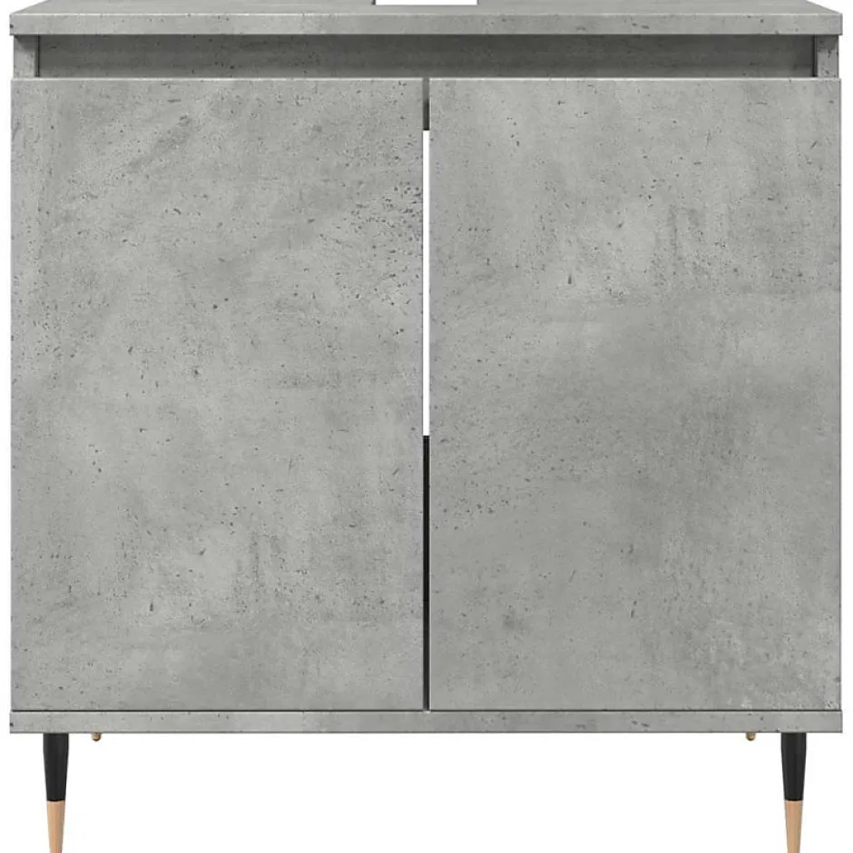Vidaxl Armoire de bain gris béton 58x33x60 cm bois d'ingénierie