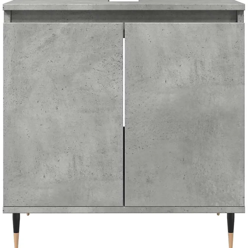 Vidaxl Armoire de bain gris béton 58x33x60 cm bois d'ingénierie