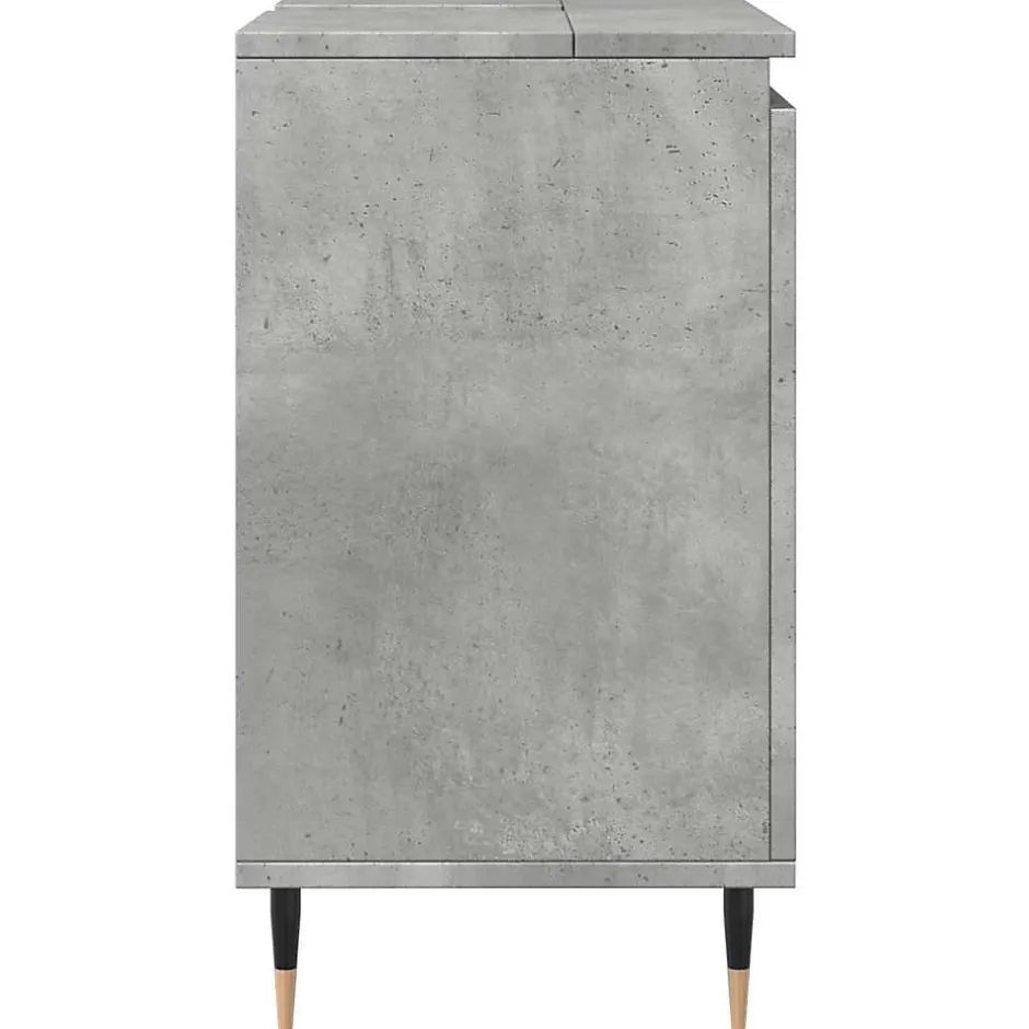 Vidaxl Armoire de bain gris béton 58x33x60 cm bois d'ingénierie