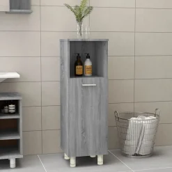 Vidaxl Armoire de bain Sonoma gris 30x30x95 cm Bois d'ingénierie* Meuble Wc