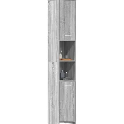 Vidaxl Armoire de bain Sonoma gris 30x30x183,5 cm Bois d'ingénierie* Meuble Wc