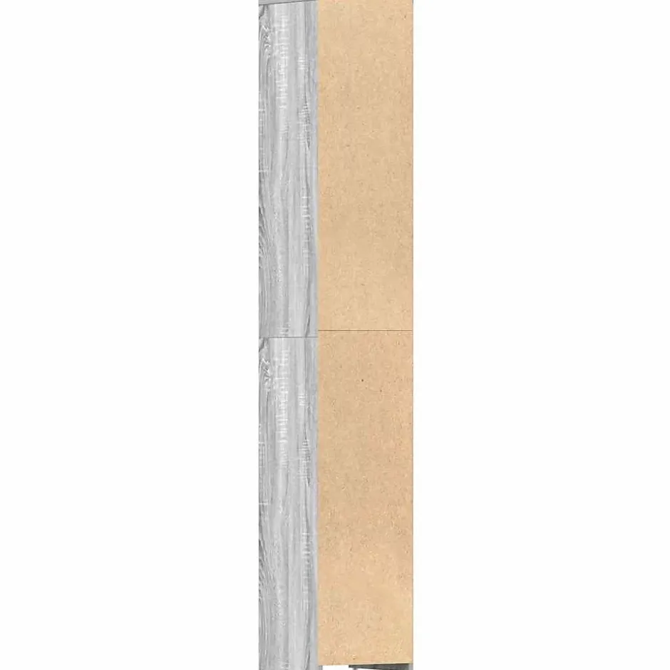 Vidaxl Armoire de bain Sonoma gris 30x30x183,5 cm Bois d'ingénierie* Meuble Wc