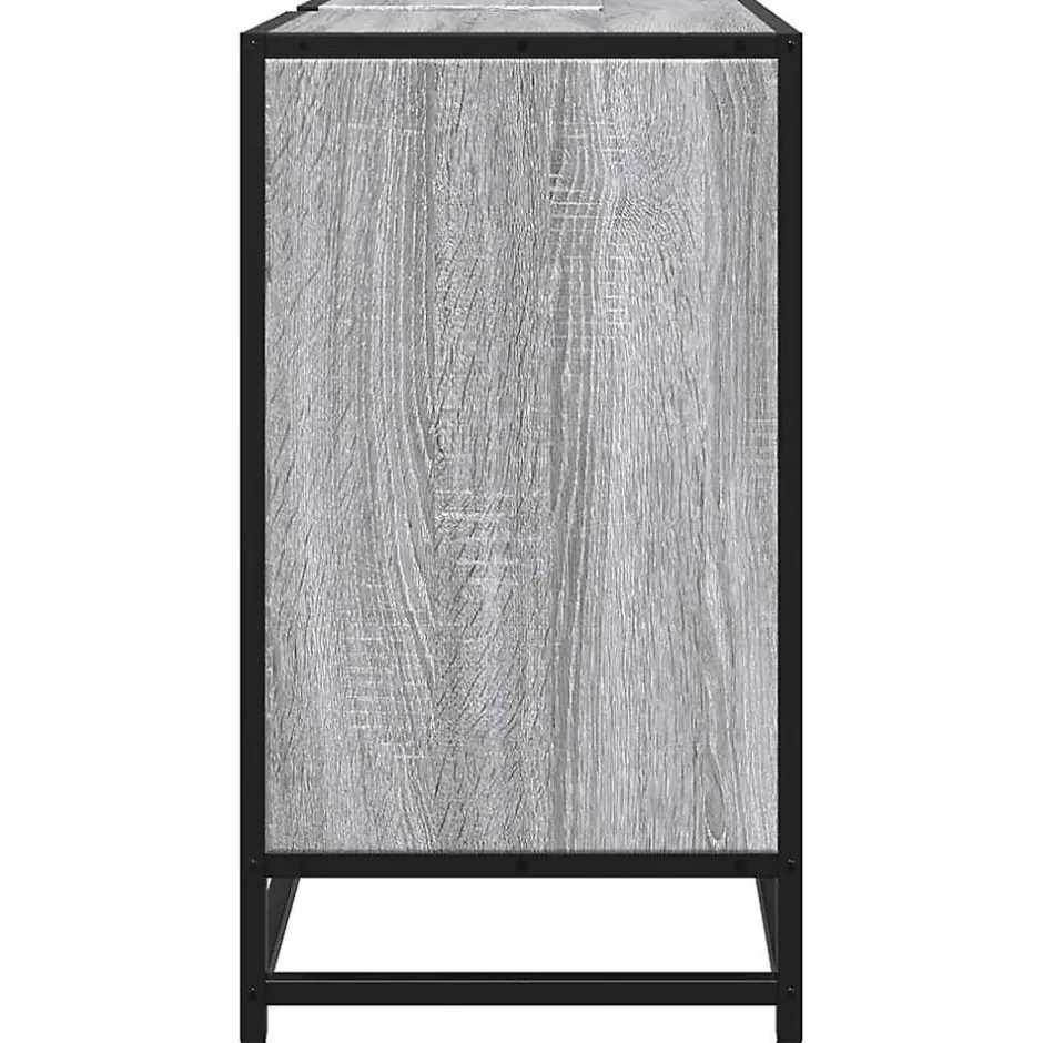 Vidaxl Armoire de lavabo de salle de bain sonoma gris 65x33x60 cm* Meuble Wc
