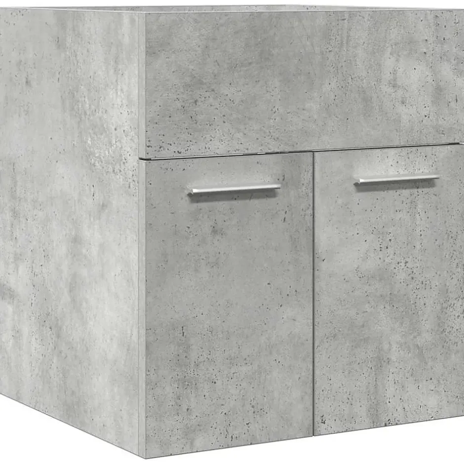 Vidaxl Armoire de lavabo de salle de bain gris béton 41x38,5x46 cm