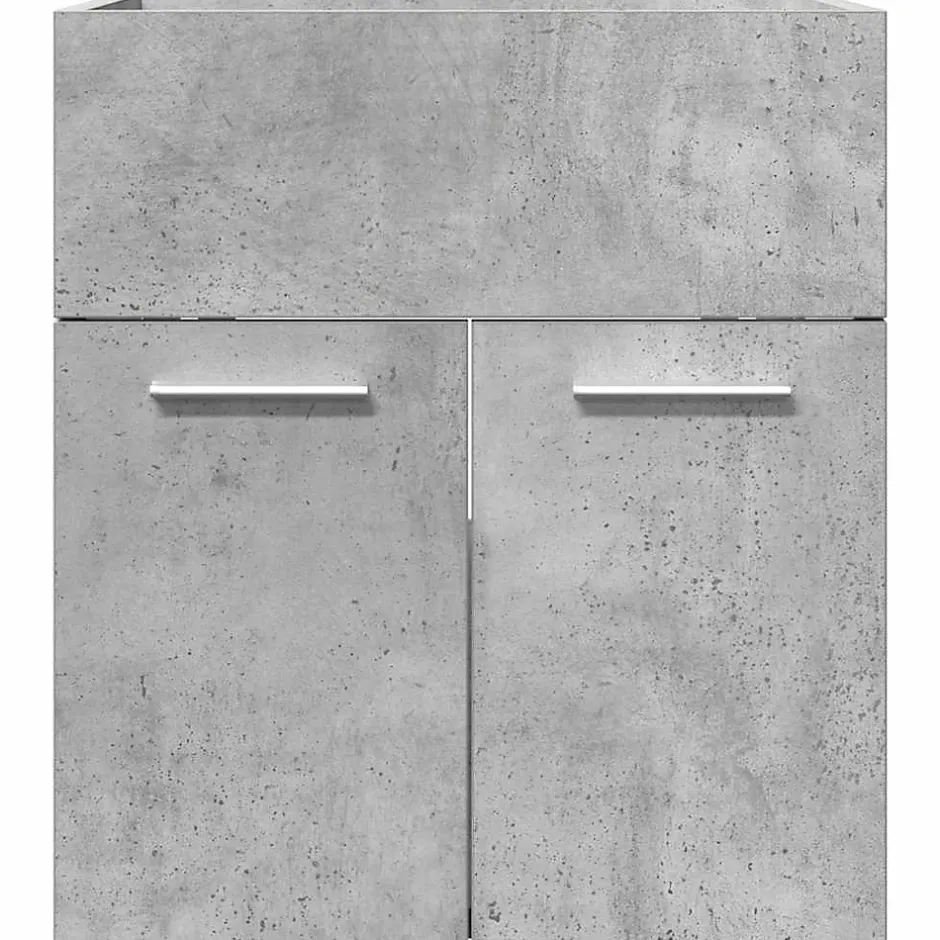 Vidaxl Armoire de lavabo de salle de bain gris béton 41x38,5x46 cm