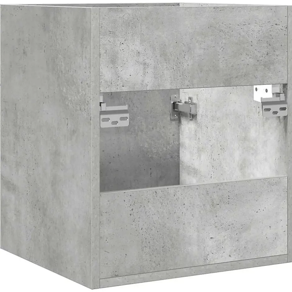 Vidaxl Armoire de lavabo de salle de bain gris béton 41x38,5x46 cm