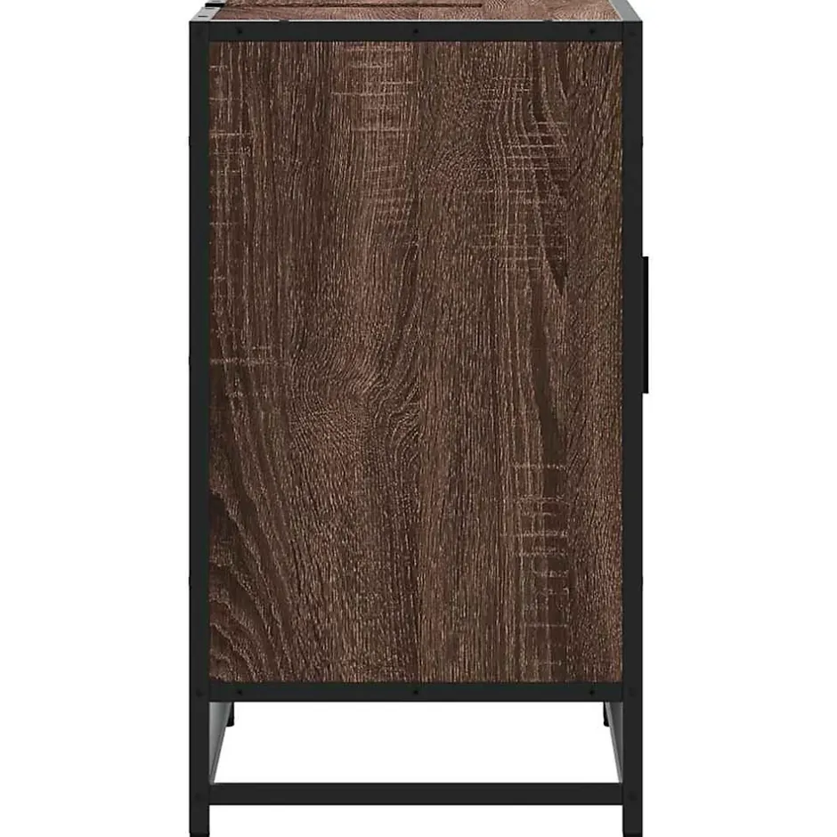 Vidaxl Armoire de lavabo de salle de bain chêne marron 65x33x60 cm