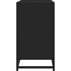 Vidaxl Armoire de lavabo de salle de bain noir 65x33x60 cm