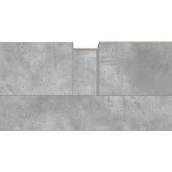 Vidaxl Armoire de lavabo de salle de bain gris béton 65x33x60 cm