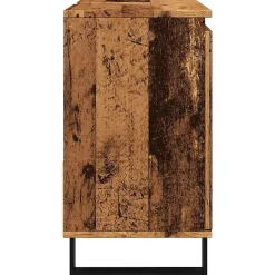 Vidaxl Armoire de lavabo de salle de bain vieux bois 65x33x60 cm