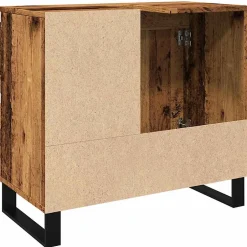 Vidaxl Armoire de lavabo de salle de bain vieux bois 65x33x60 cm