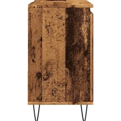 Vidaxl Armoire de lavabo de salle de bain vieux bois 65x33x60 cm* Meuble Wc
