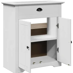 Vidaxl Armoire de lavabo de salle de bain BODO blanc 70x35x80 cm