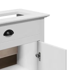 Vidaxl Armoire de lavabo de salle de bain BODO blanc 70x35x80 cm