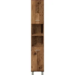 Vidaxl Armoire de salle de bain vieux bois 30x30x179cm bois ingénierie