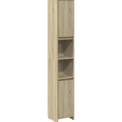 Vidaxl Armoire de salle de bain Chêne sonoma 30x30x183,5 cm Aggloméré