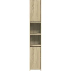 Vidaxl Armoire de salle de bain Chêne sonoma 30x30x183,5 cm Aggloméré