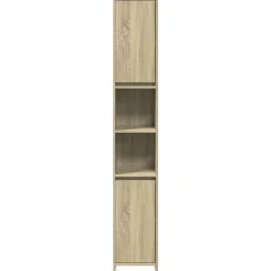 Vidaxl Armoire de salle de bain Chêne sonoma 30x30x183,5 cm Aggloméré