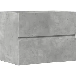 Vidaxl Armoire de salle de bain gris béton bois d'ingénierie