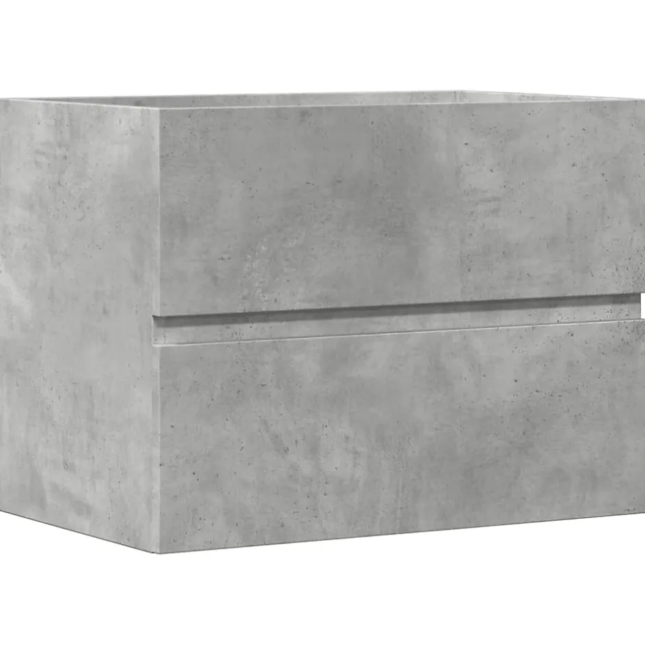 Vidaxl Armoire de salle de bain gris béton bois d'ingénierie