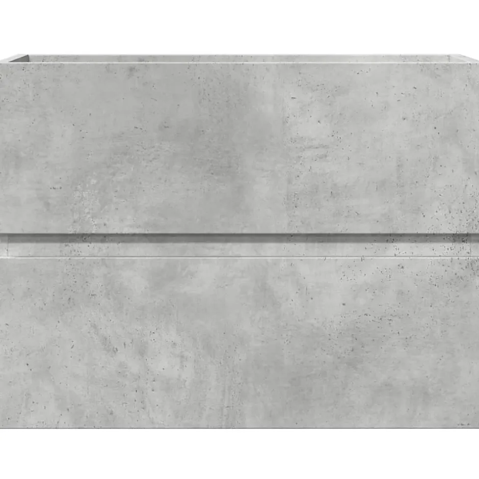Vidaxl Armoire de salle de bain gris béton bois d'ingénierie