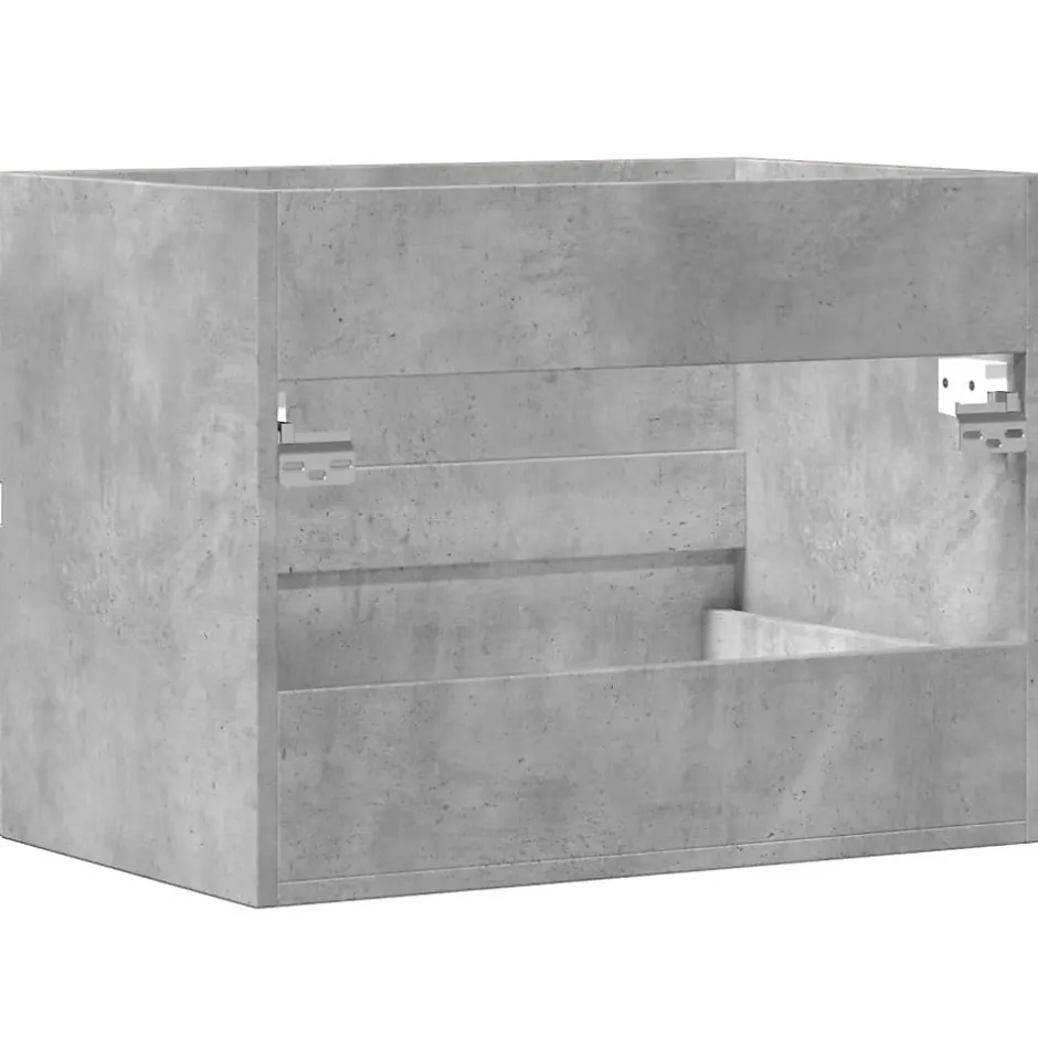 Vidaxl Armoire de salle de bain gris béton bois d'ingénierie