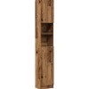 Vidaxl Armoire de salle de bain vieux bois bois d'ingénierie