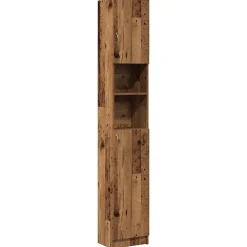 Vidaxl Armoire de salle de bain vieux bois bois d'ingénierie