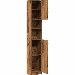 Vidaxl Armoire de salle de bain vieux bois bois d'ingénierie