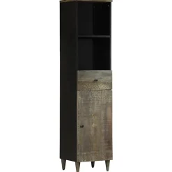 Vidaxl Armoire de salle de bain 38x33x160 cm bois massif de manguier