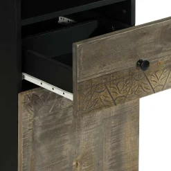 Vidaxl Armoire de salle de bain 38x33x160 cm bois massif de manguier