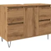 Vidaxl Armoire de salle de bain chêne artisanal bois d'ingénierie* Meuble Wc