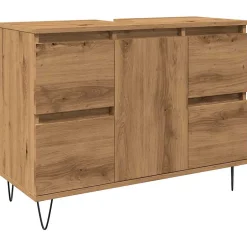 Vidaxl Armoire de salle de bain chêne artisanal bois d'ingénierie* Meuble Wc