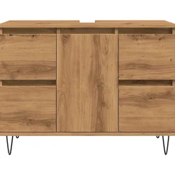 Vidaxl Armoire de salle de bain chêne artisanal bois d'ingénierie* Meuble Wc