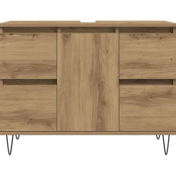 Vidaxl Armoire de salle de bain chêne artisanal bois d'ingénierie* Meuble Wc